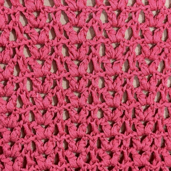 Talbots Sweater Cardigan Medium Y2K Pink Hand Knit Cottagecore - Picture 7 of 8